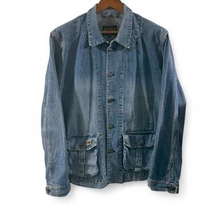 VTG 90s Men’s Fossil Denim Chore Jacket Size Large